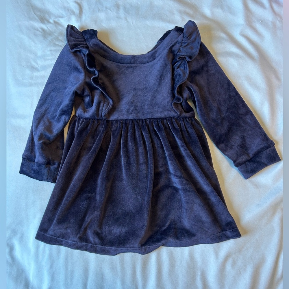 Navy velvet Baby Gap dress